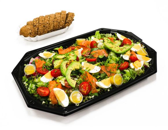 GEROOKTE ZALMSALADE - voor 5 personen 